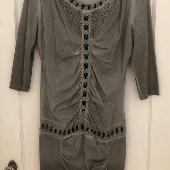 Angels Never Die Dress/Long Tunic. Black/Grey. Size 2 - Picture 1 of 3